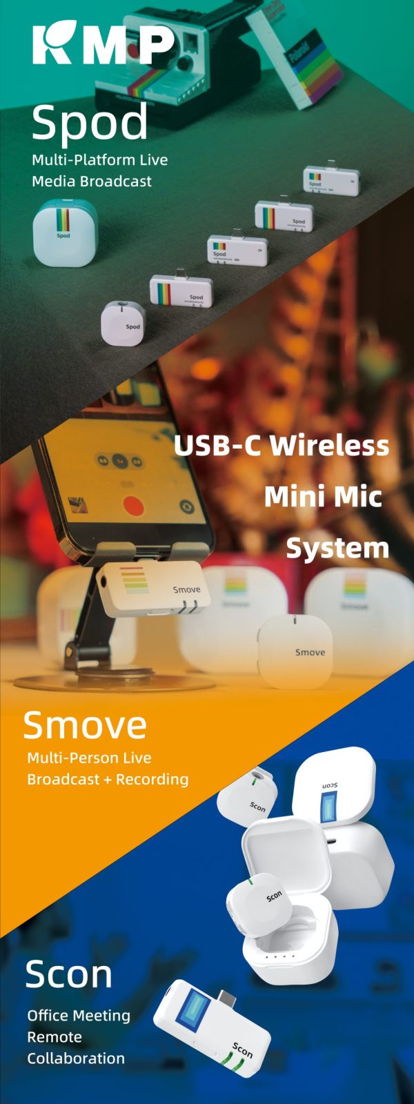 KMP USB-C Mini Microphone Systems